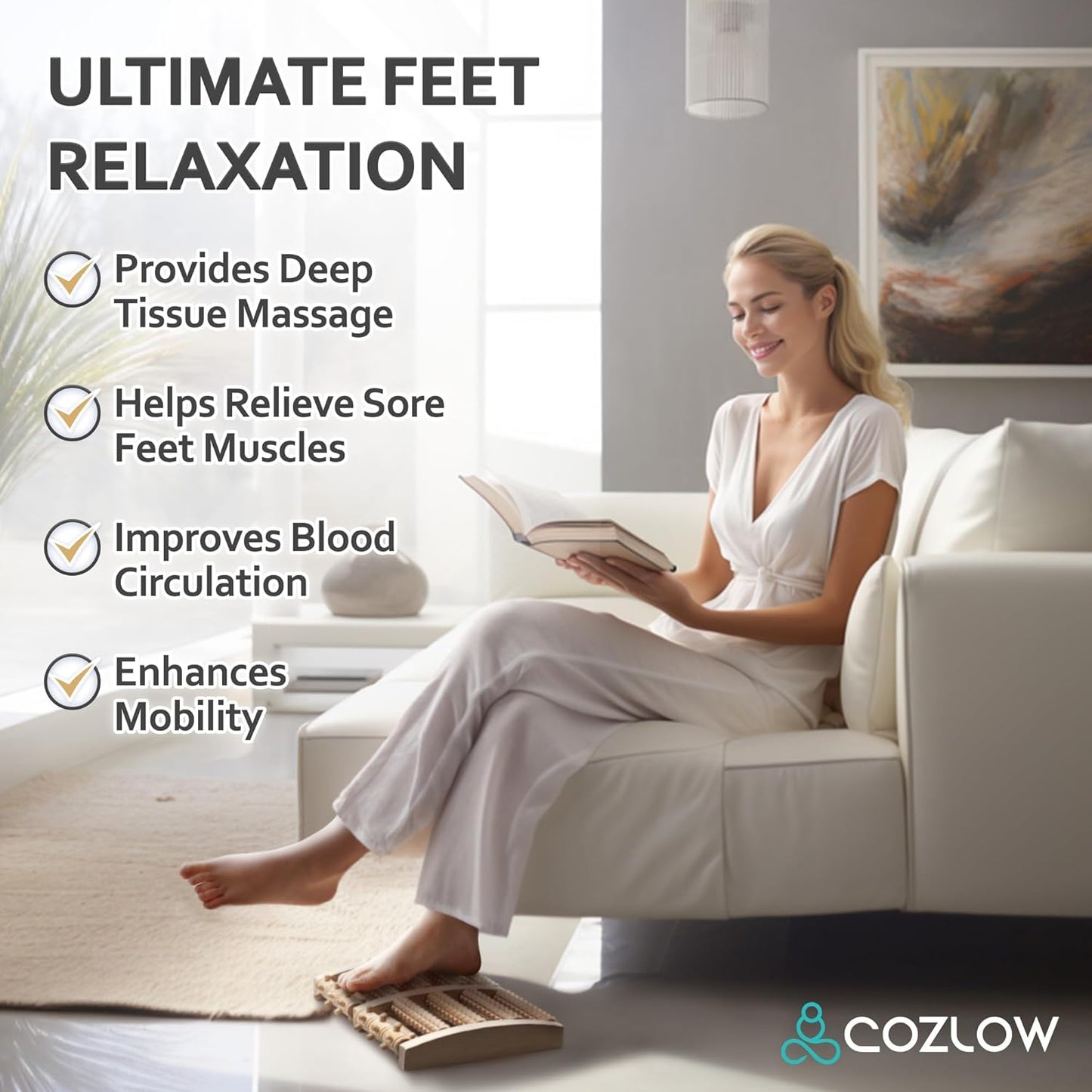 Wooden Foot Massager