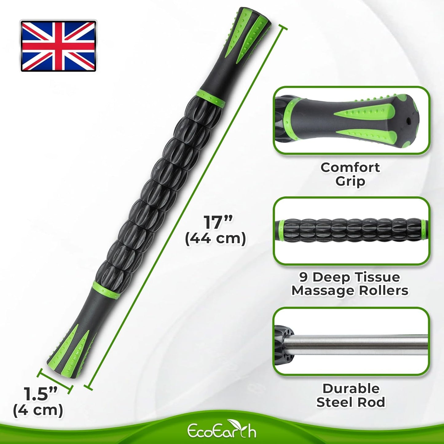 Muscle Roller Stick (Black Green)