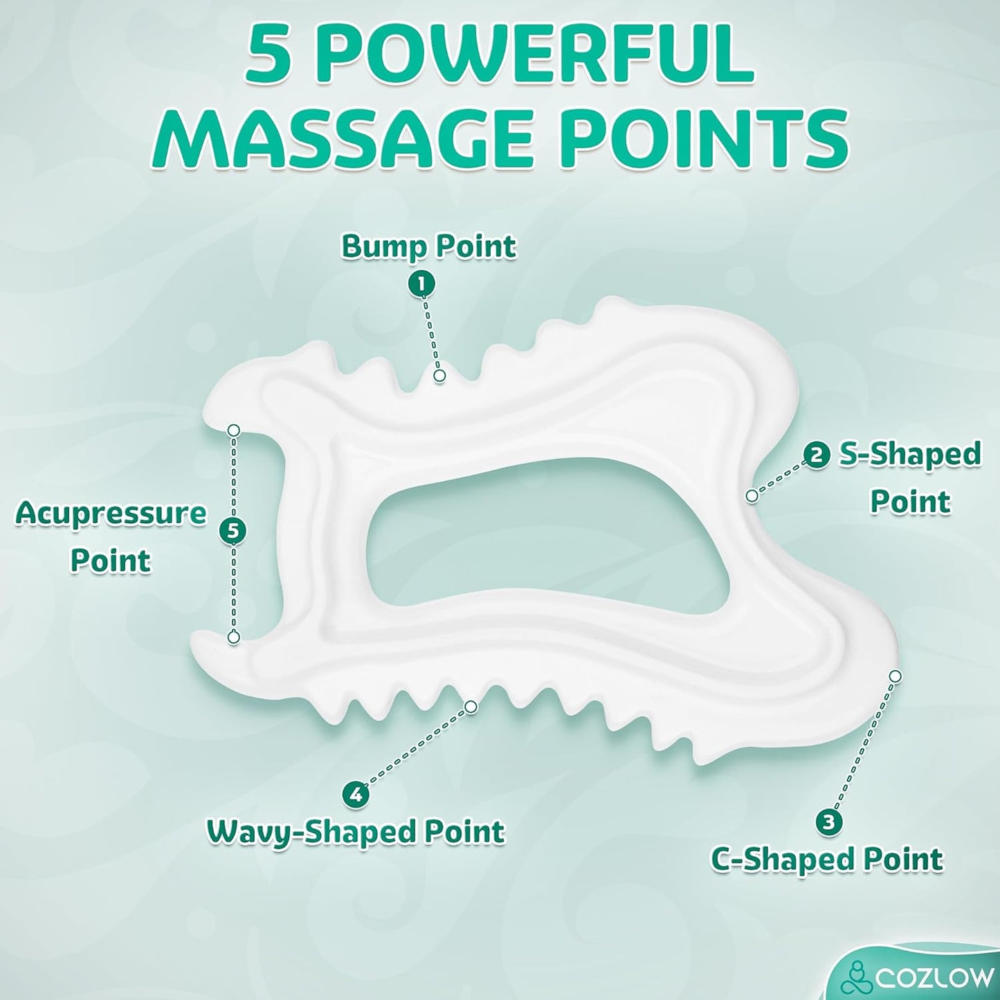 Ceramic Gua Sha Massage Tool for Face & Body