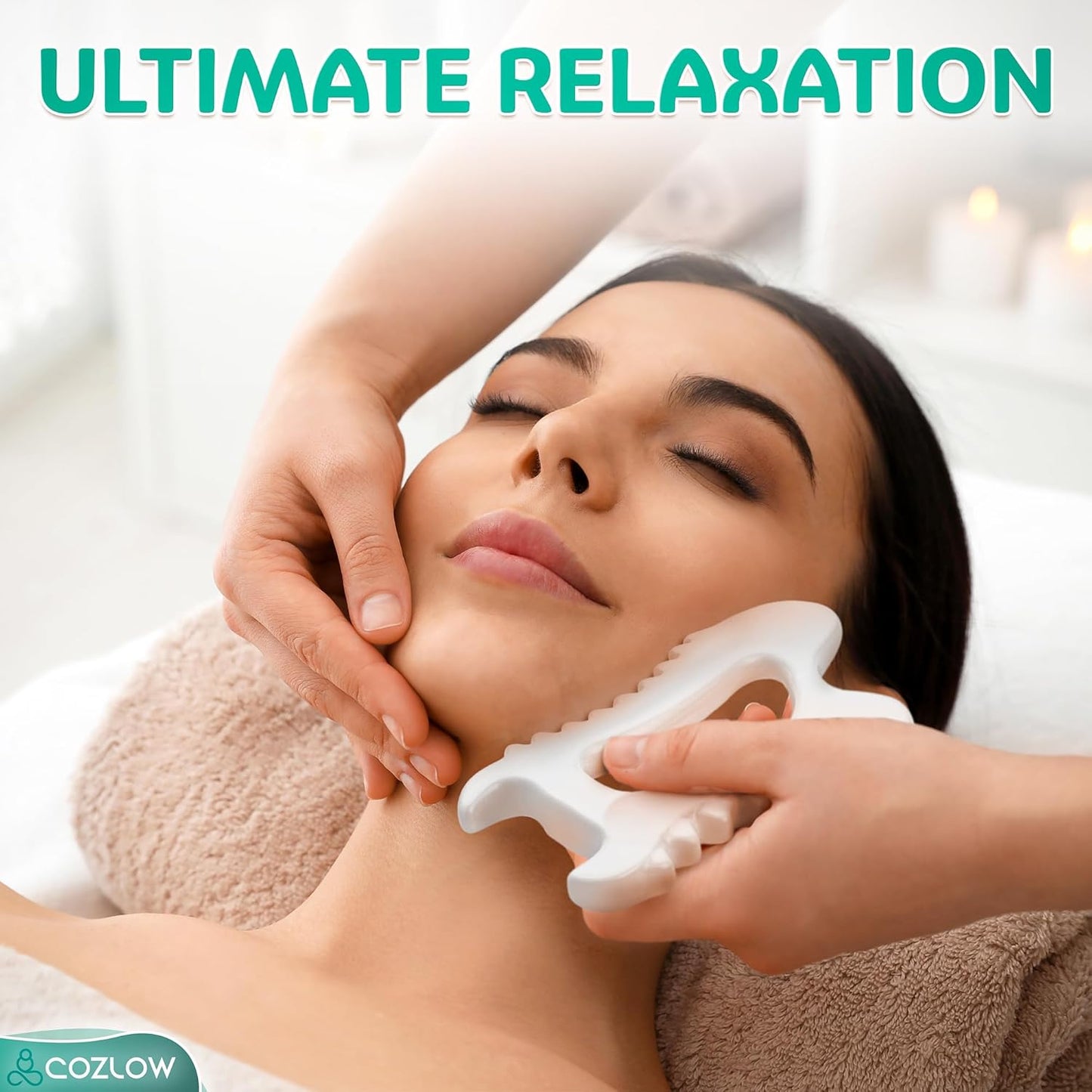Ceramic Gua Sha Massage Tool for Face & Body