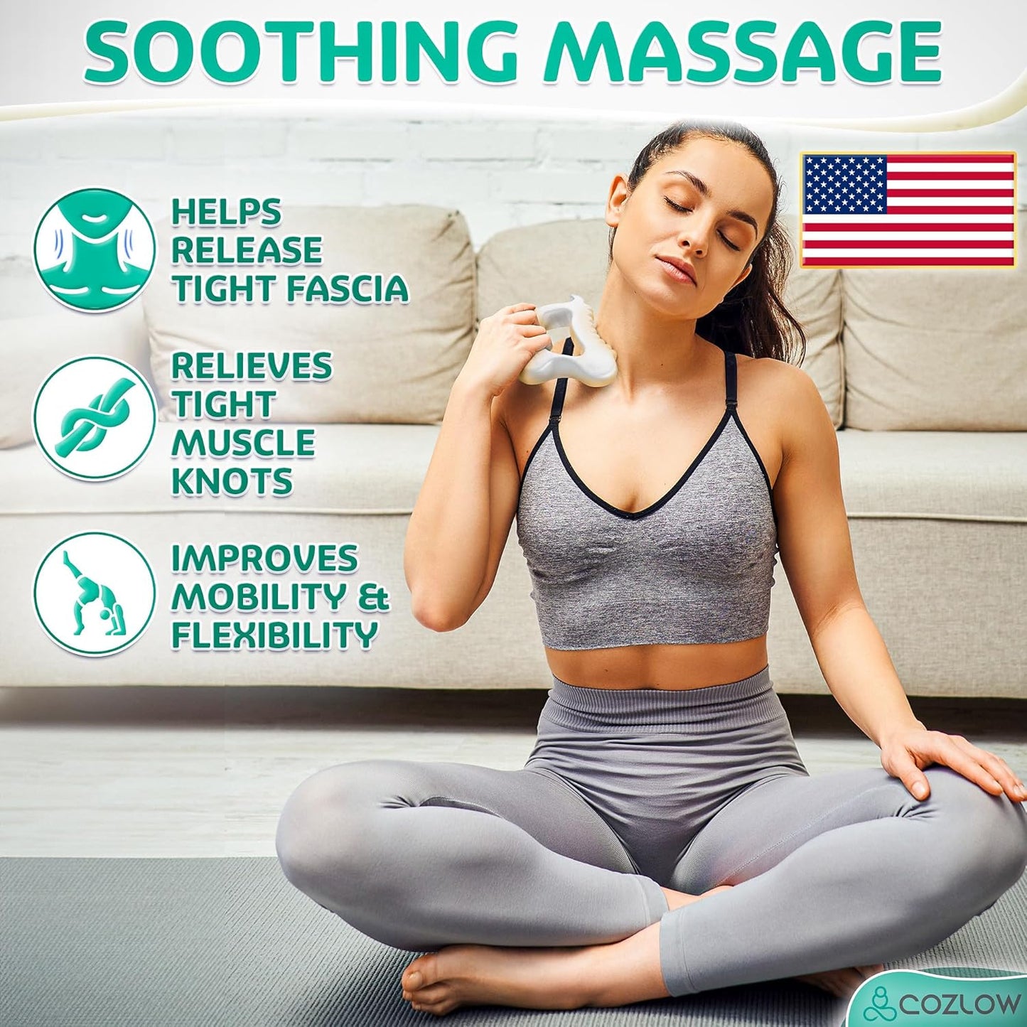Ceramic Gua Sha Massage Tool for Face & Body