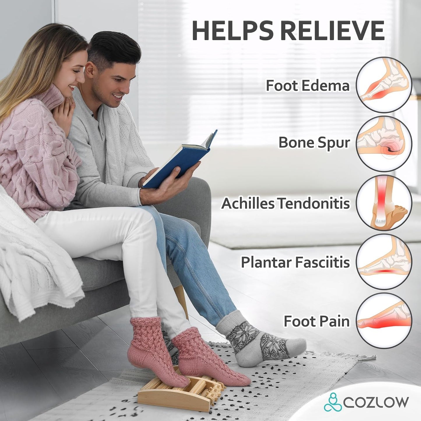 Wooden Foot Massager