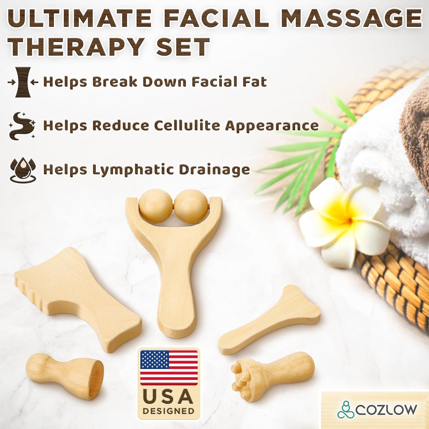 Gua Sha Facial Massage Tools (7 Piece Set)