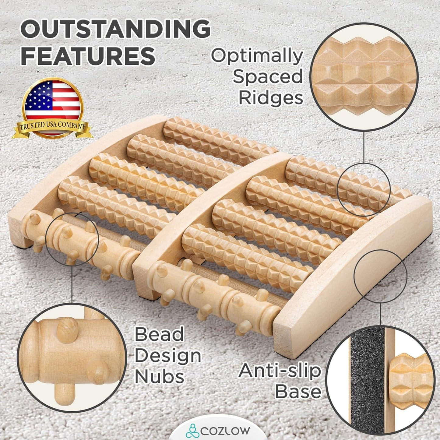 Wooden Foot Massager