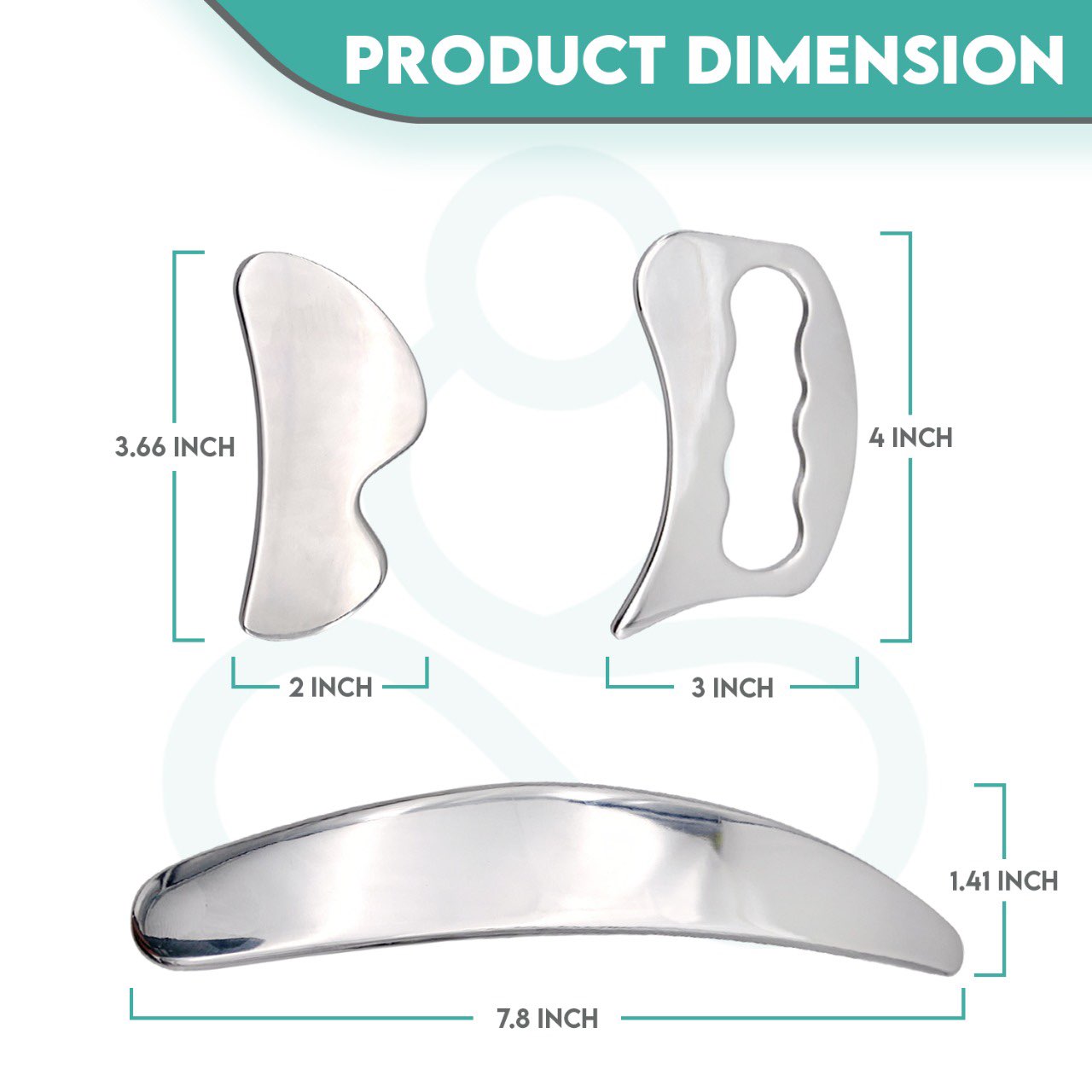 3 in 1 Muscle Scraper Set