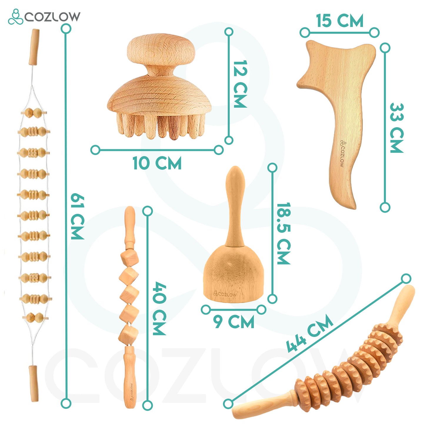 6 in 1 Complete Maderoterapia Kit