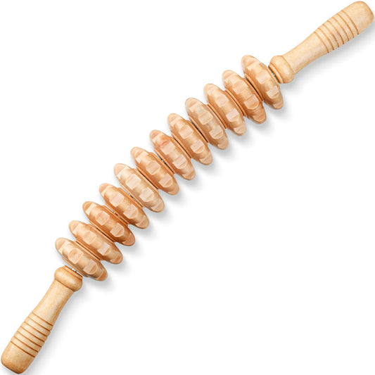 Cozlow™ Wooden Massage Roller Stick