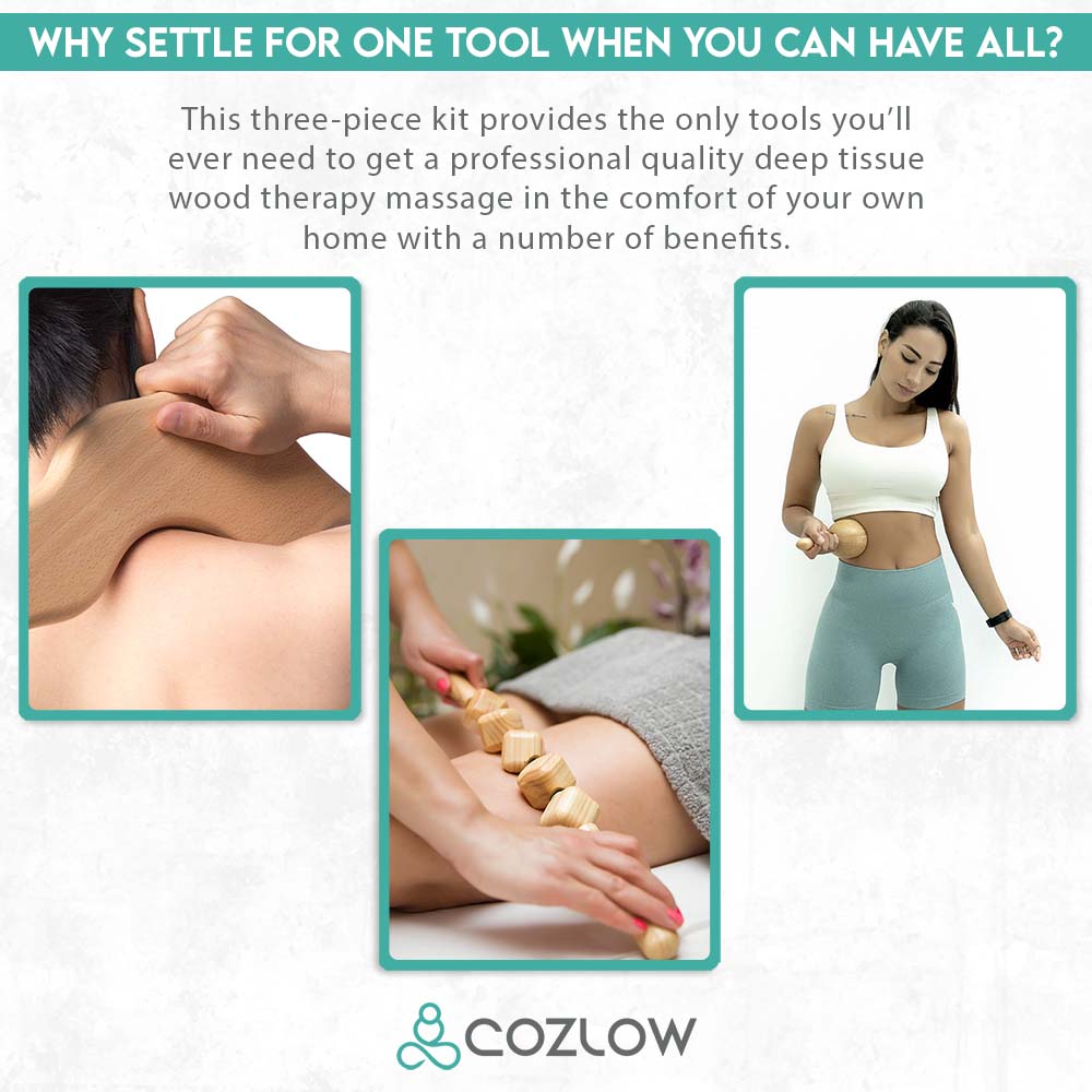 Cozlow™ 3 in 1 Deluxe Maderoterapia Kit