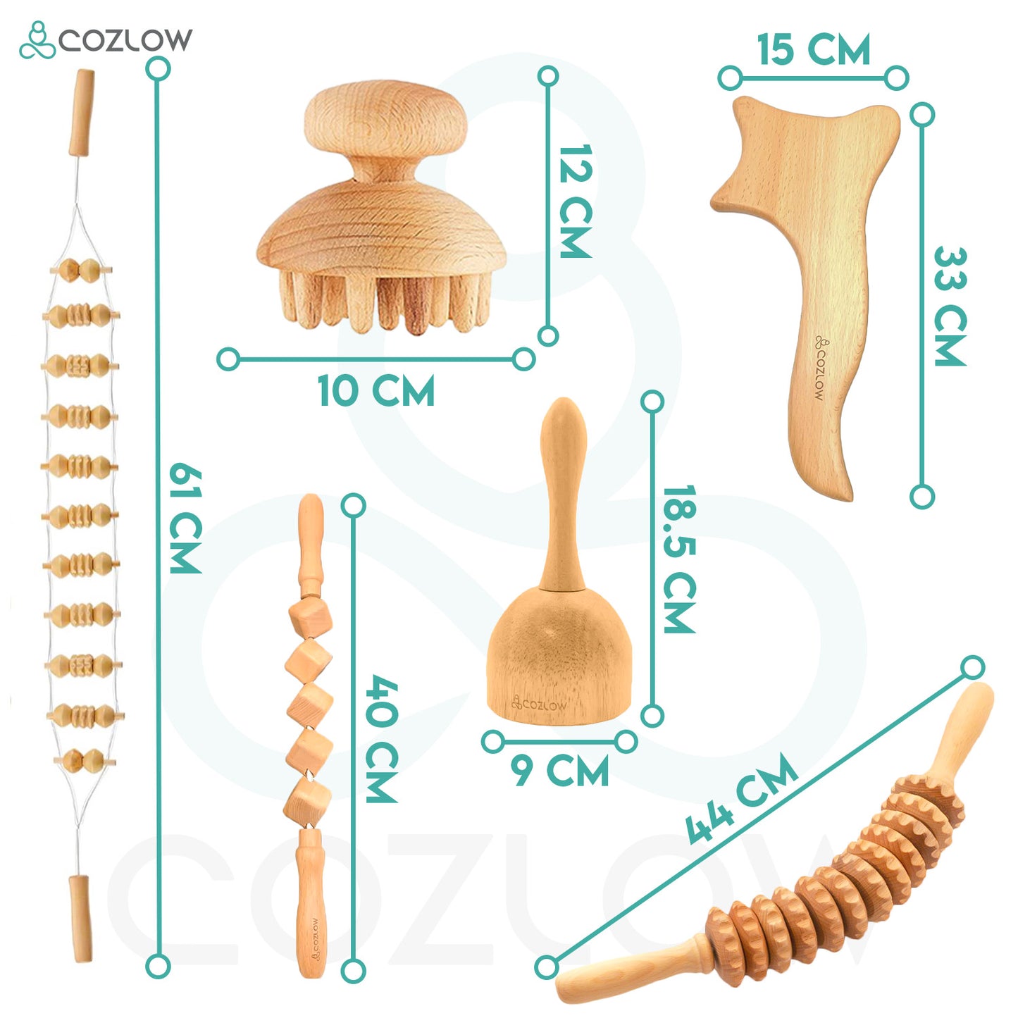 Cozlow™ 6 in 1 Complete Maderoterapia Kit